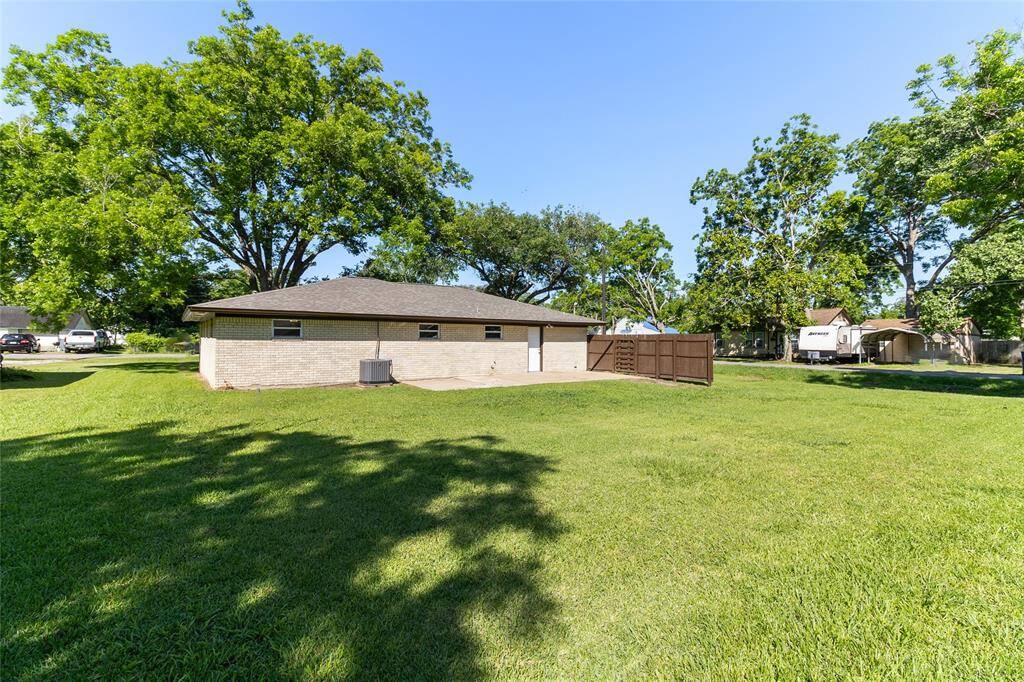 Large backyard