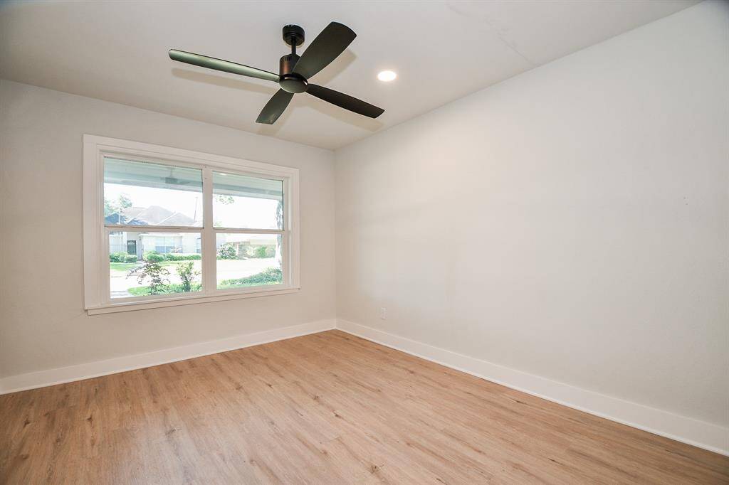 Guest bedroom with new windows
