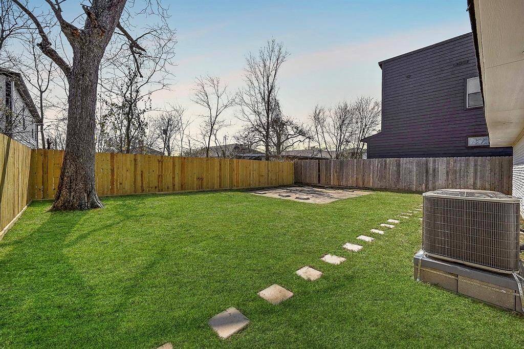 Solid board fencing providing more privacy.