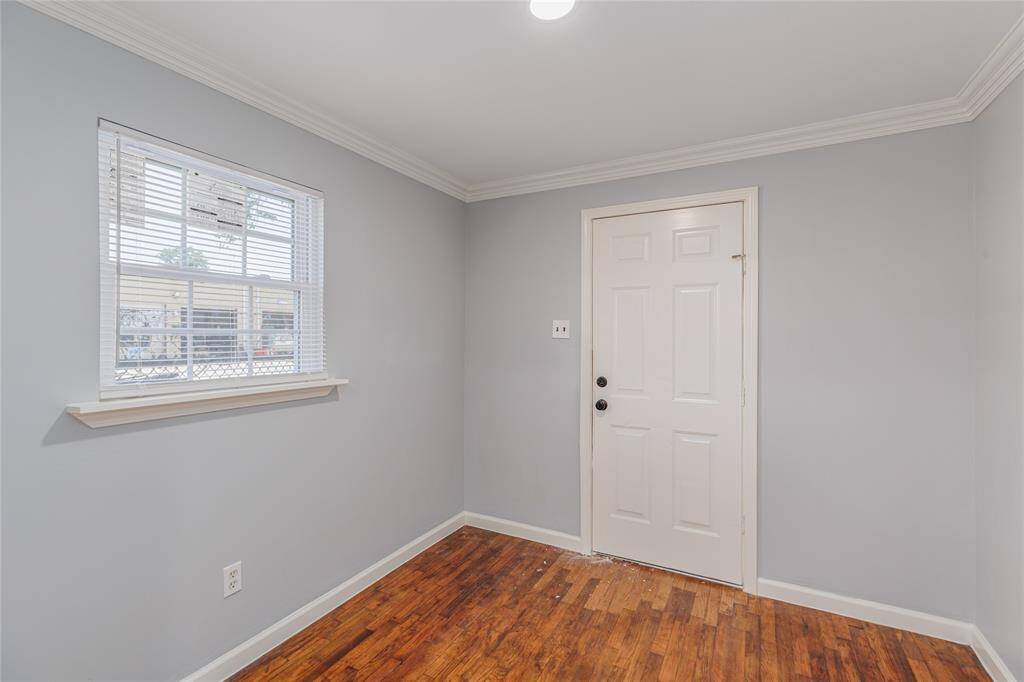 dining area and door to backyard