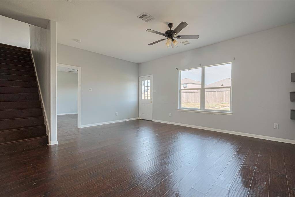 Living Room with glimpse into upstairs