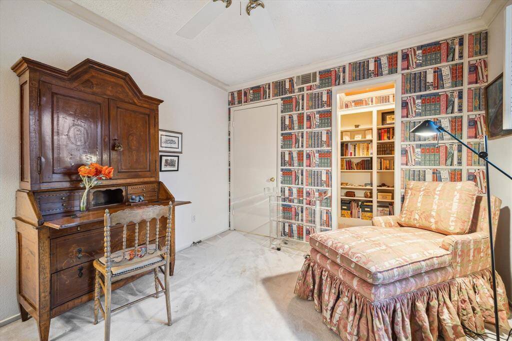 Another view of the second bedroom currently used as a study and home office.