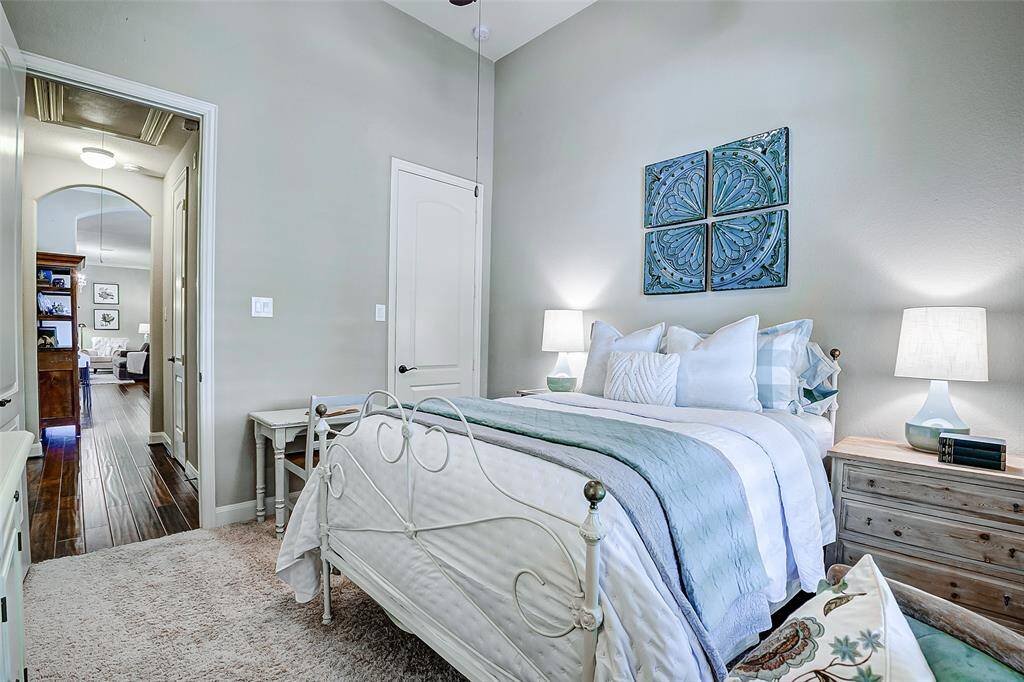 Additionally, a walk-in closet provides storage, ensuring that this 3rd bedroom meets all your organizational needs.