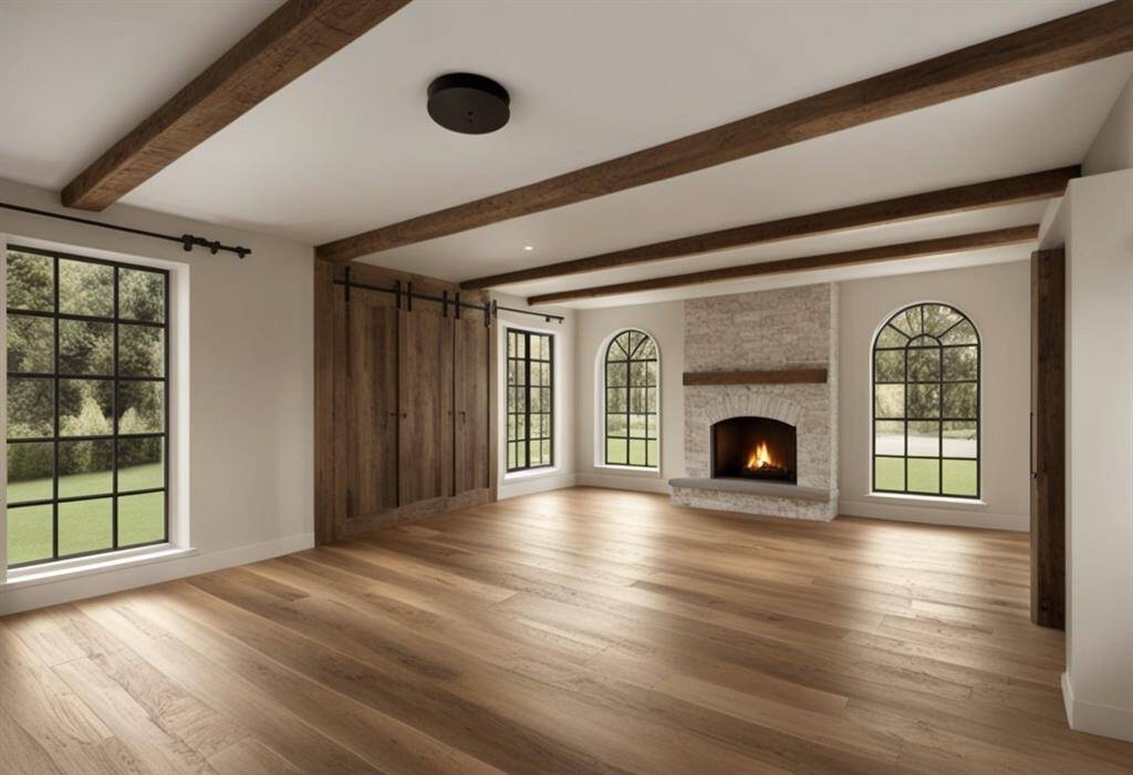 Digitally remodeled version of thefamily room.