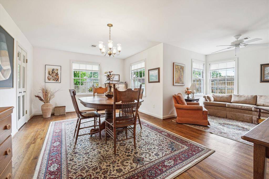 Whether you're hosting a holiday meal or enjoying a quiet dinner, the open layout keeps everyone connected and creates a warm, welcoming atmosphere throughout the heart of the home.