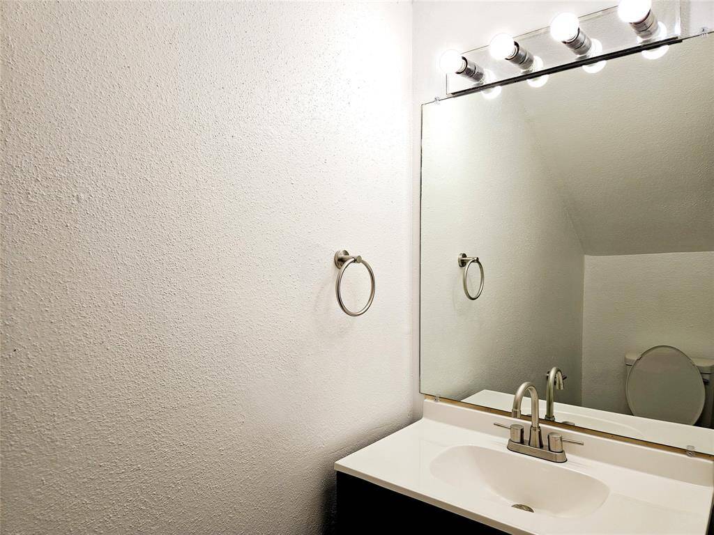 half bath down