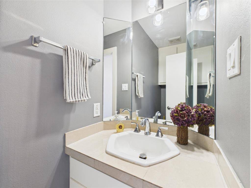 Half bath on second floor