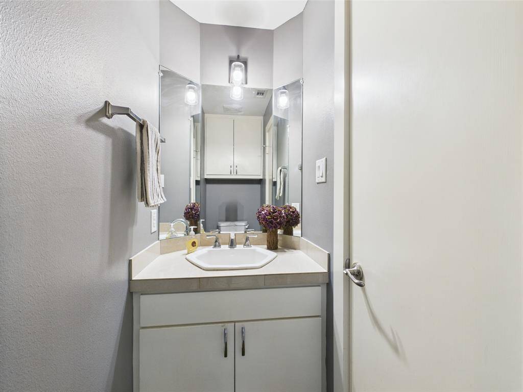 Half bath on second floor