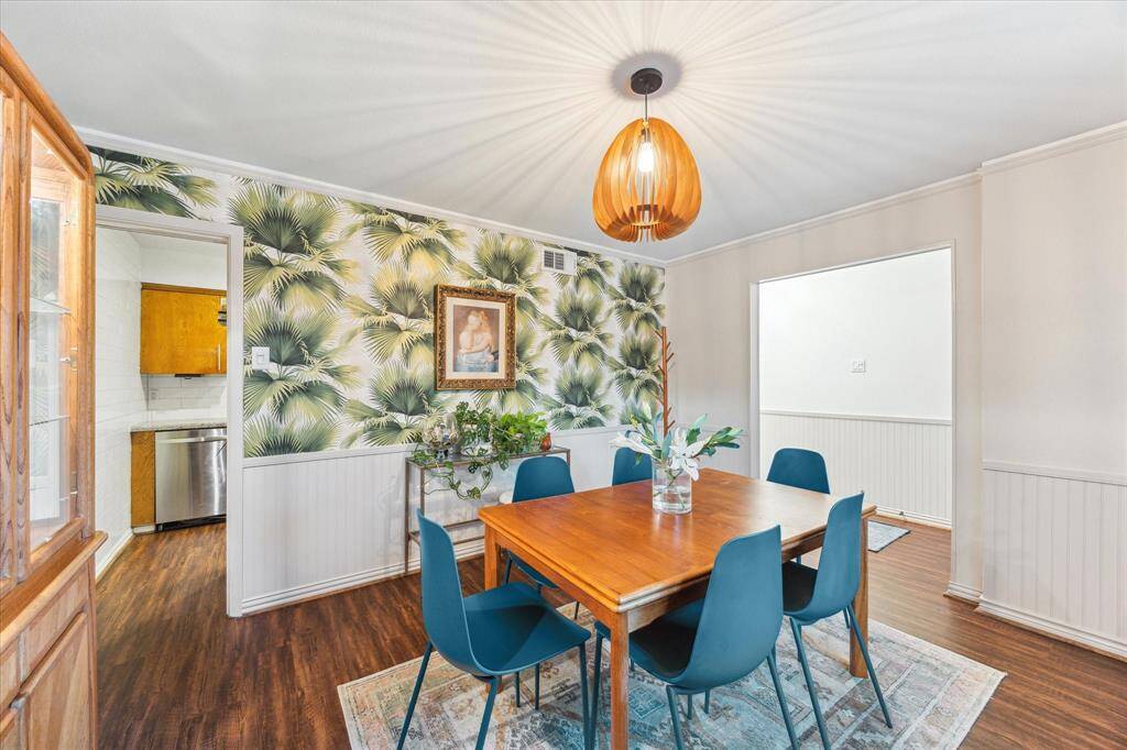 Enter into a light and bright space with beautiful hardwood floors