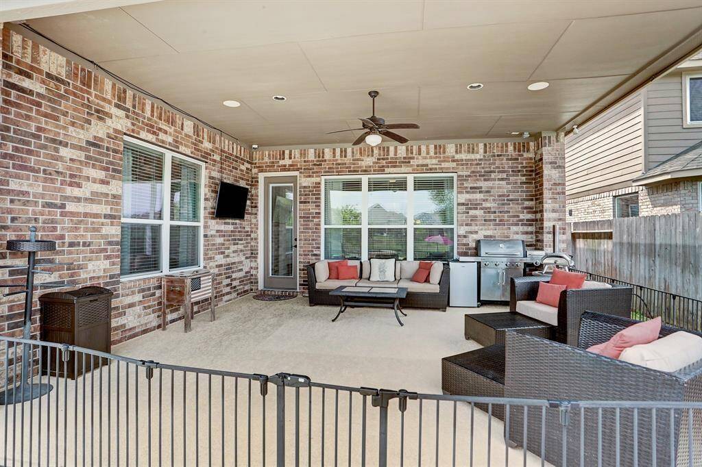 The oversized covered patio/living space can be used all year round. Family movie nights, dinner al fresco, and the occasional party have all been enjoyed here.