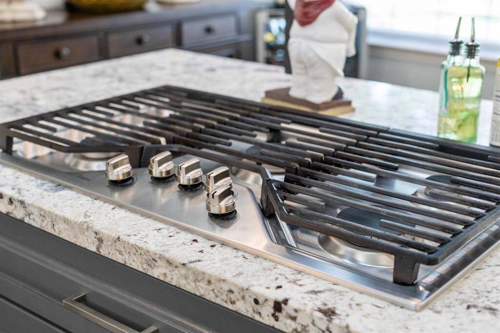 36” (5) gas burner stove top