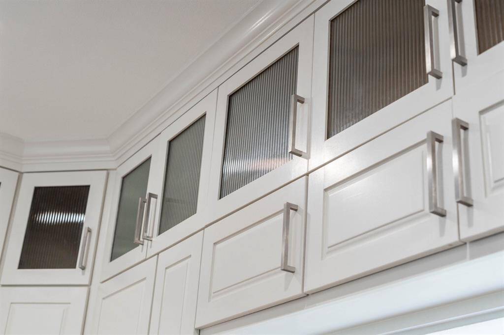 Glass cabinet doors!