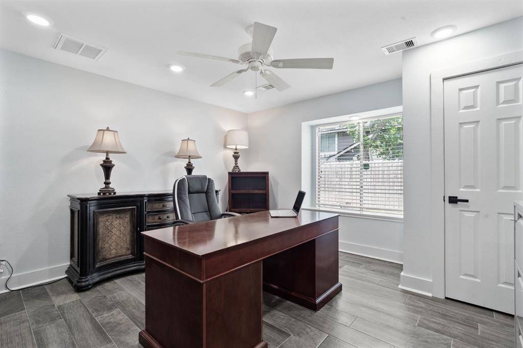 Home features 4 bedrooms this one is currently being used as an office