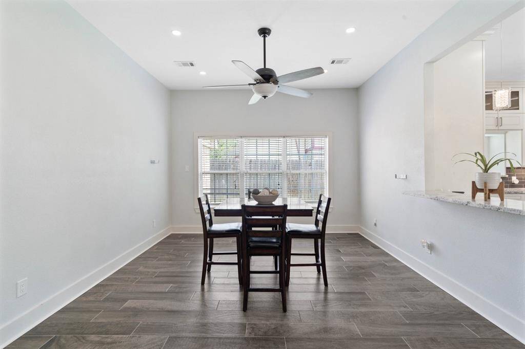 Formal dining room is open to the kitchen and family room; great for entertaining!