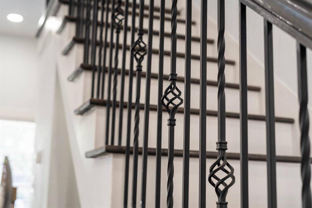This staircase in the family room leads you to **potential living space on the 2nd floor - could be used as a flex space and it is pre plumbed w water supply lines and waste lines for a full bathroom if desired
