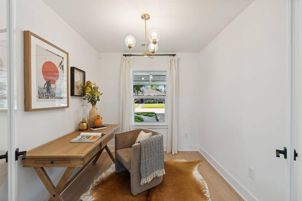 The dedicated home office space provides a quite retreat for work or study.