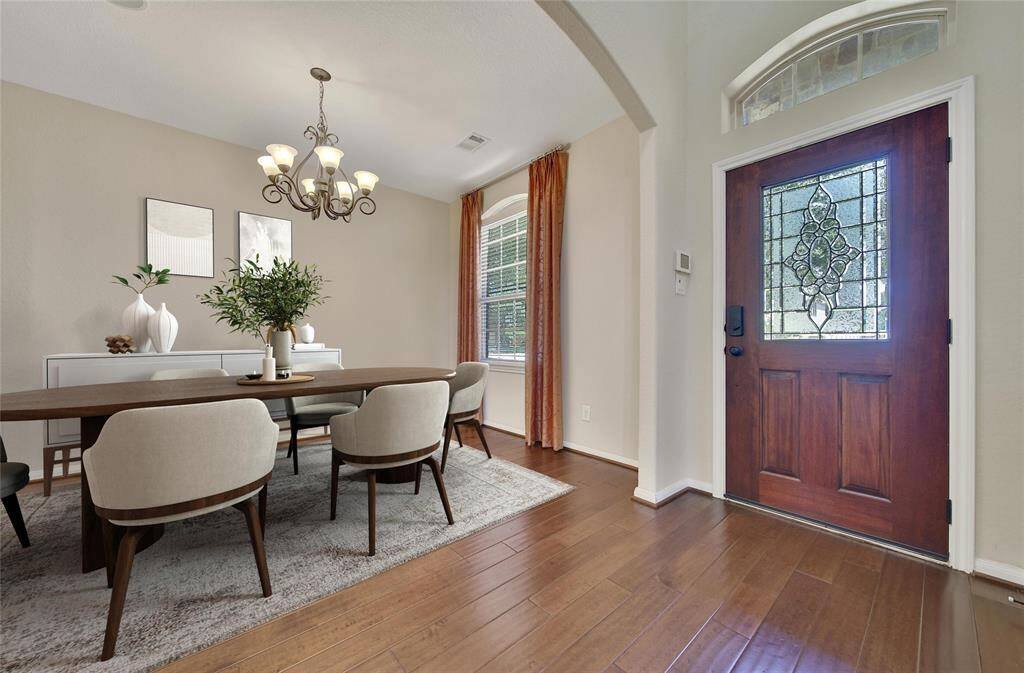From front door on the right is the formal dining room