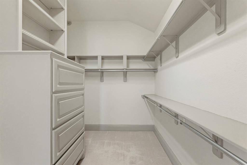 Master closet with built ins!