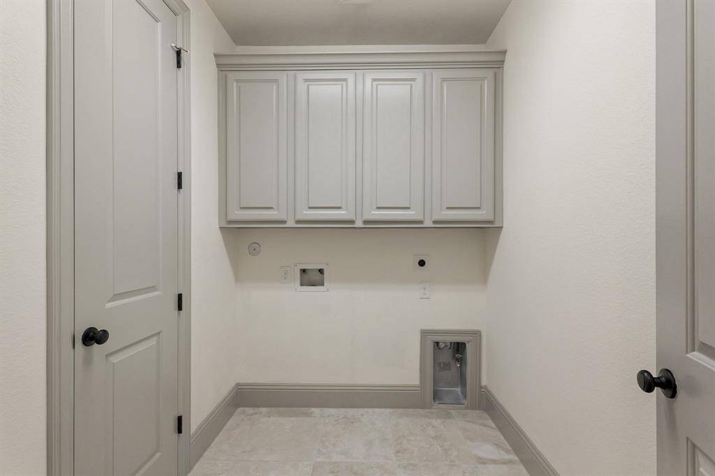 Laundry room access through master closet!