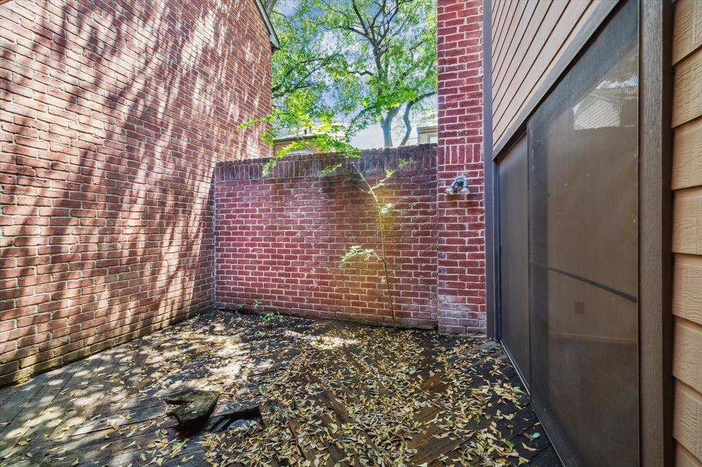 One of the two patios.
