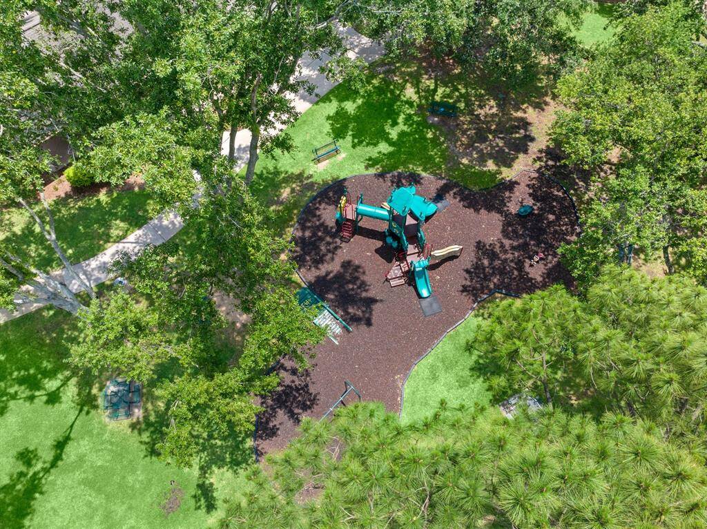 An aerial of the playground.