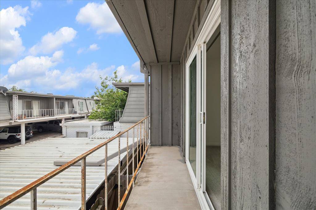 Balcony off of the secondary bedroom.