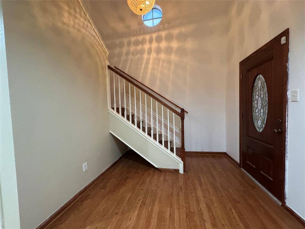 As you enter, the foyer