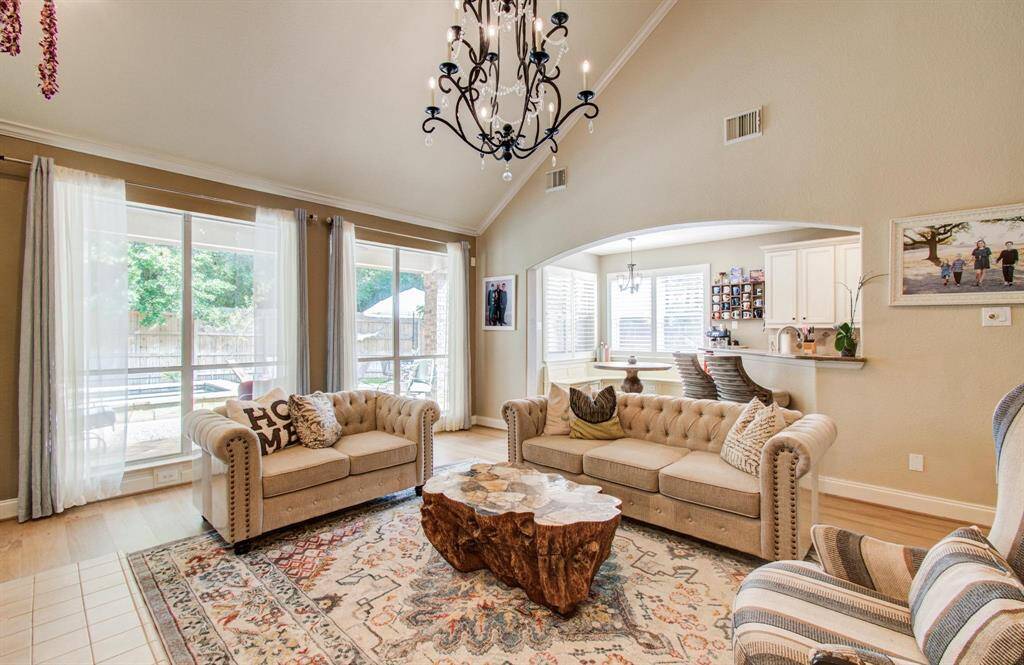 Look at all this natural light in the family room!