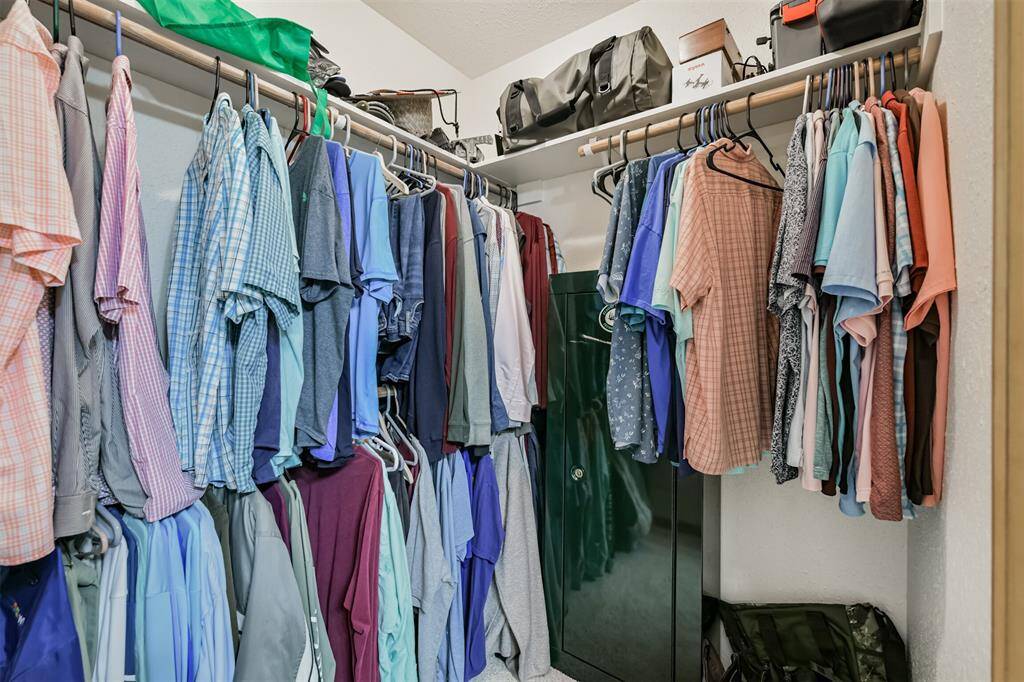 His closet