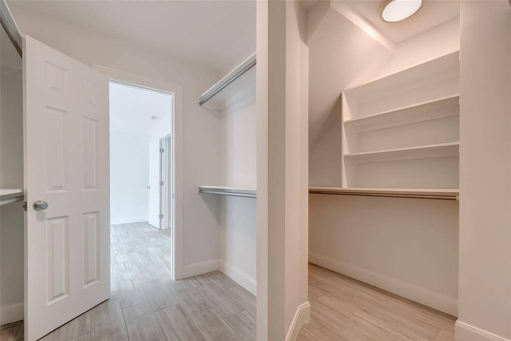 Another view of the master closet.