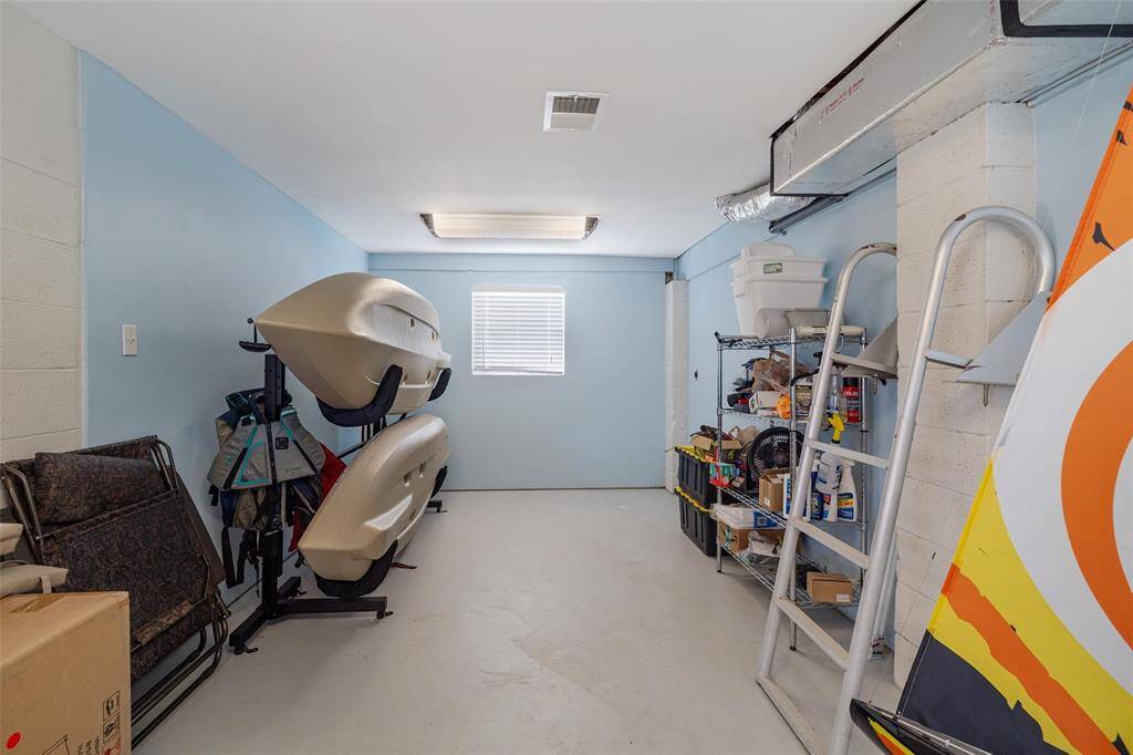 This part of downstairs is being used as storage