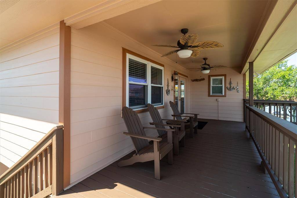 This house has a covered porch that is a great place for enjoying a cup of coffee in the morning or having dinner on in the afternoon