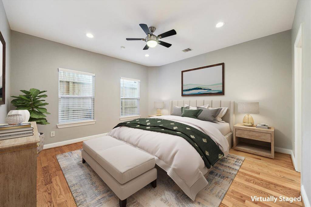 First floor: The second downstairs bedroom is even more spacious and features its own full en suite bath for added comfort and privacy.