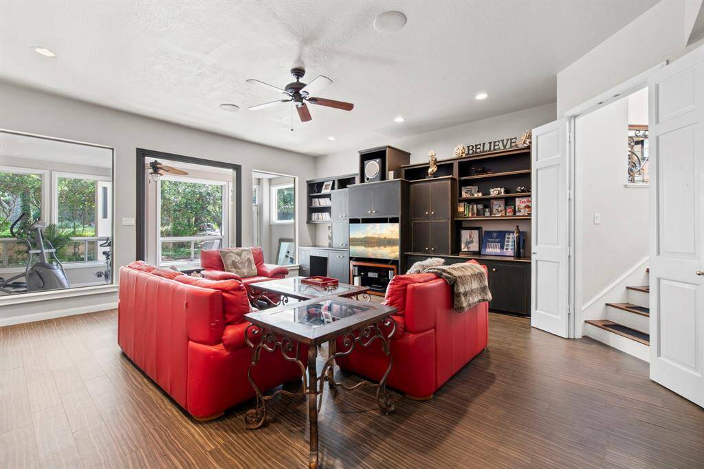 A additional living area and or media room located on first floor.