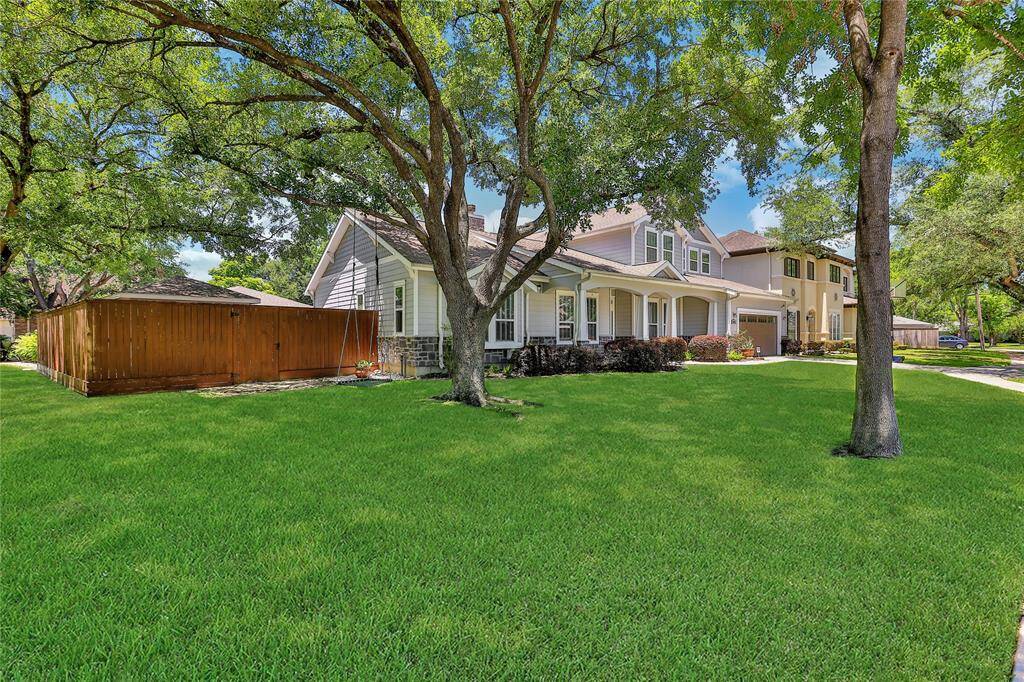 Spacious corner lot with several mature trees providing plenty of shade.