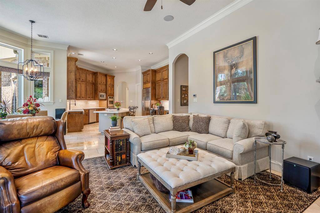 This is the ideal family gathering area and is neutral as well as has an easy flow to the open floorplan of the home.