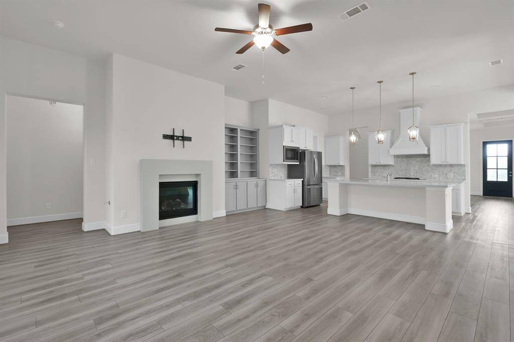 Open concept floor plan