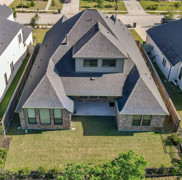 The backyard offers the perfect combination of peace and privacy.