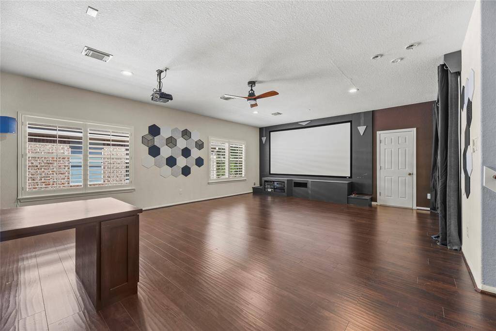 A home media room offers a dedicated space for enjoying movies, sports, and gaming. It's the perfect retreat for family entertainment or hosting unforgettable movie nights with friends.