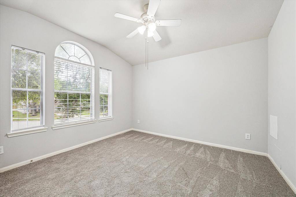 The larger guest bedroom is at the front of the house.