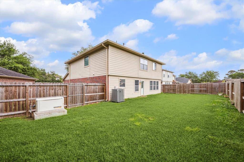 Large backyard! One year old A/C and a whole home generator!