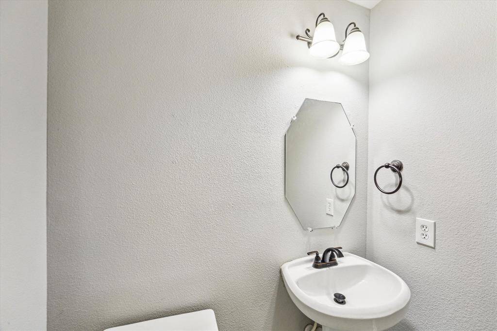 First floor powder room.