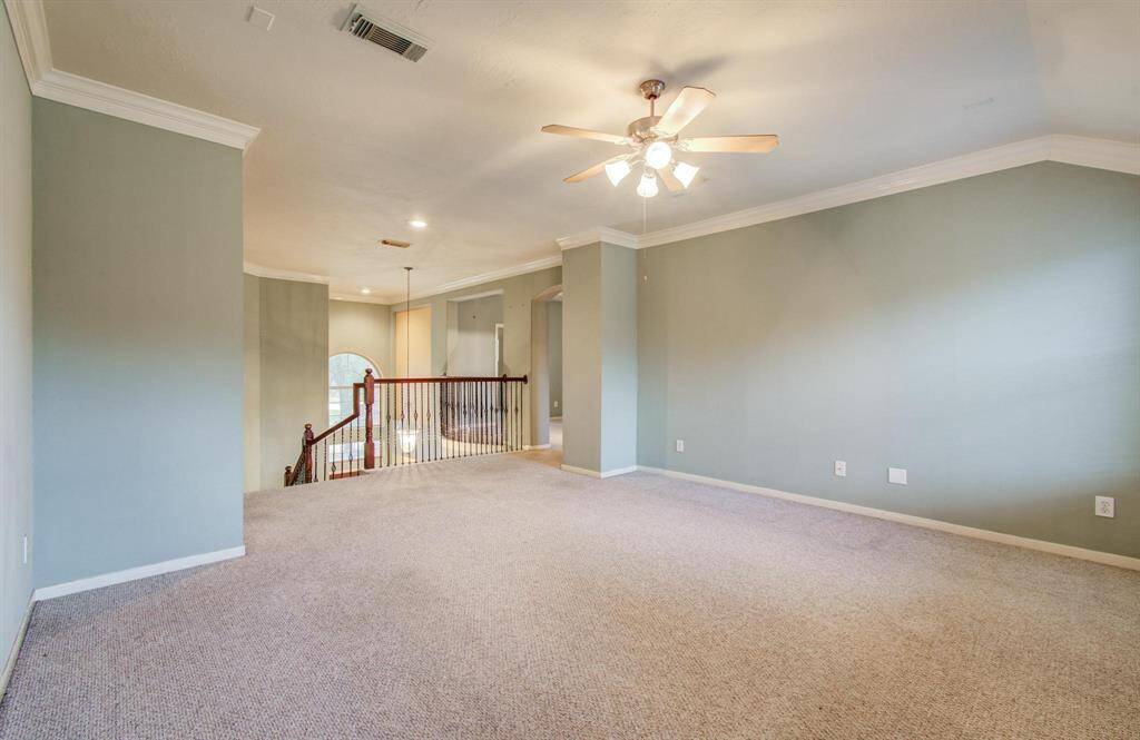 Upstairs entry to massive game room