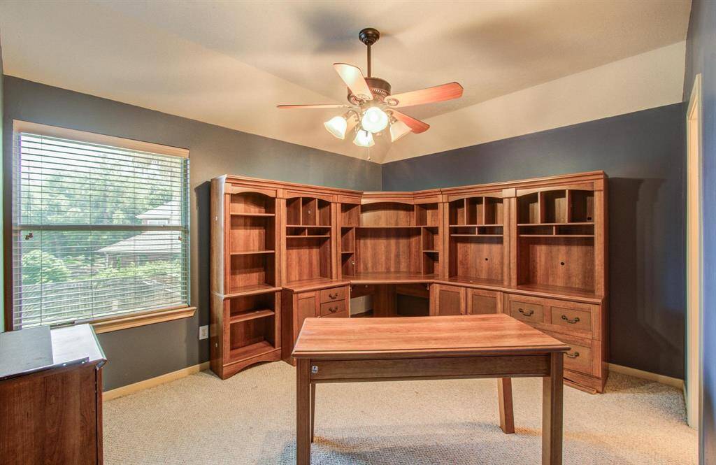 Bedroom used as upstairs offiec