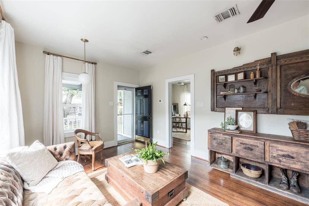 Fully fenced yard with patio space & easy to maintain landscaping.
