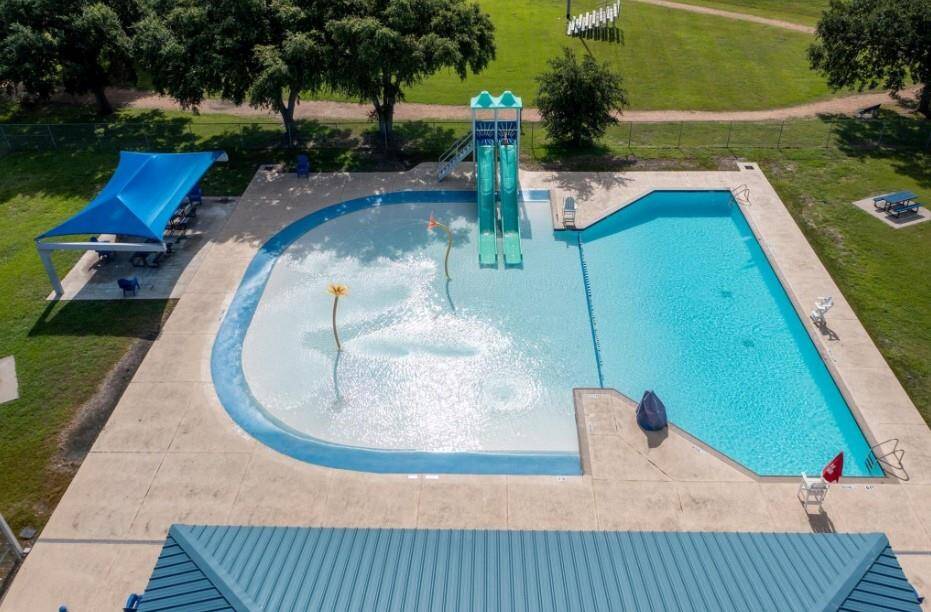 The community pool in the Lomax area. Perfect for this crazy hot Houston weather!