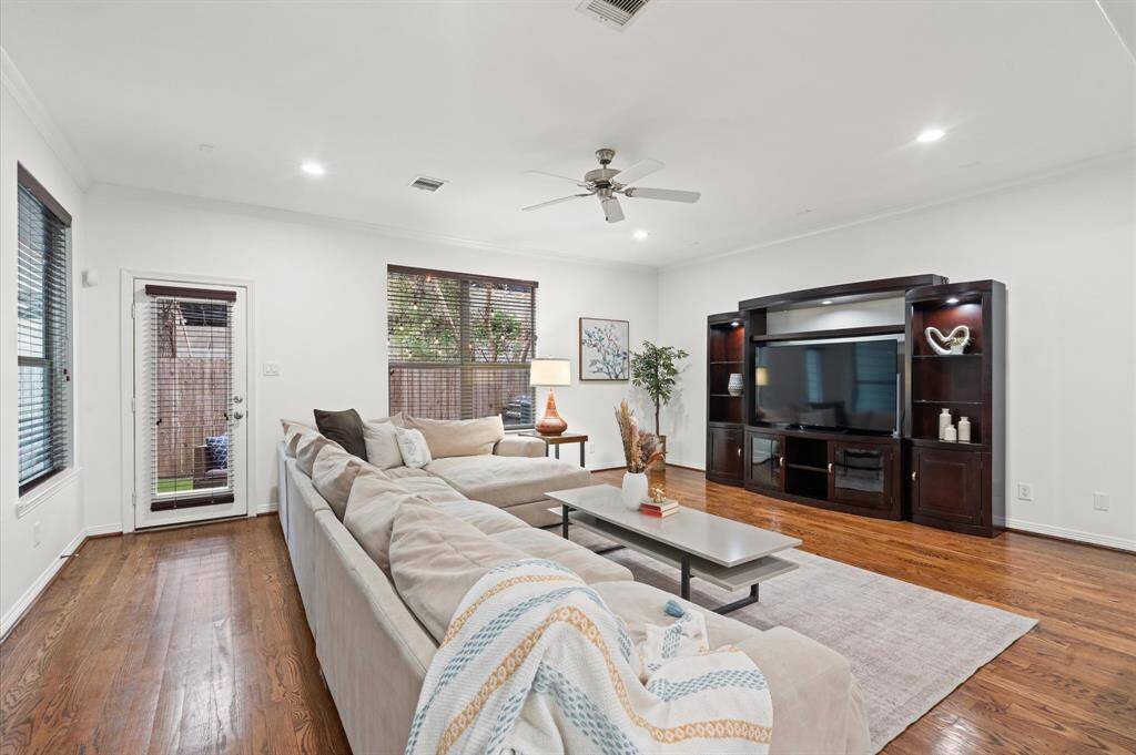 Indoor-Outdoor Living, Made Easy. With direct access to the backyard, you can step out for a breath of fresh air, fire up the grill, or just sit back and soak up the sunshine.