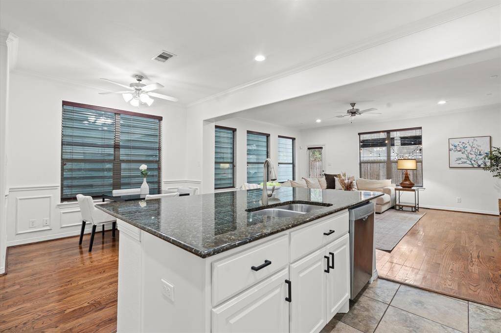 The Kitchen Island of Your Dreams. This massive island isn’t just a statement piece—it’s the heart of the kitchen. With bar seating, a deep sink, and endless prep space, this is where morning coffee, casual meals, and your best dinner parties begin.