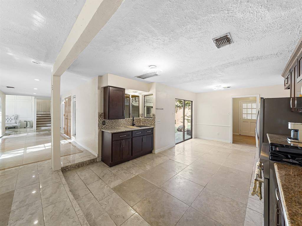 View of the kitchen leading into the