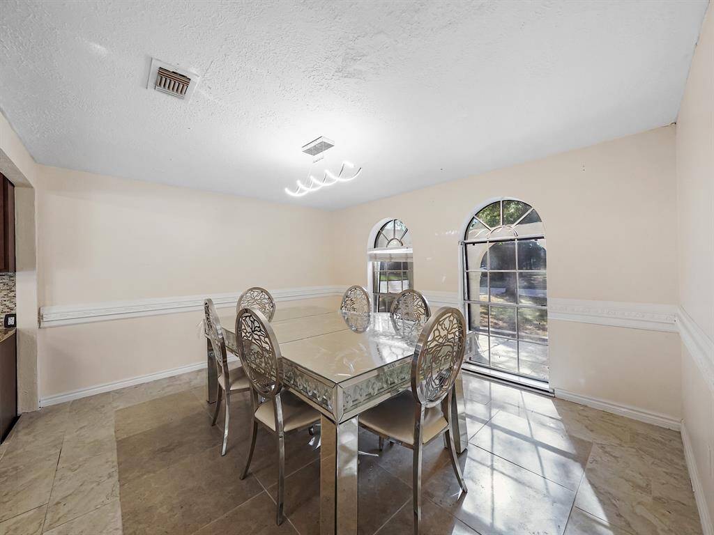 Ample space offered in dining room